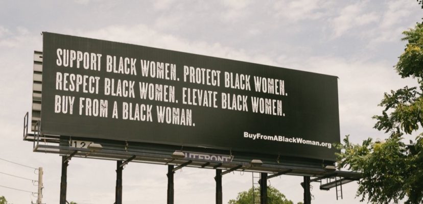 Buy From A Black Woman billboard