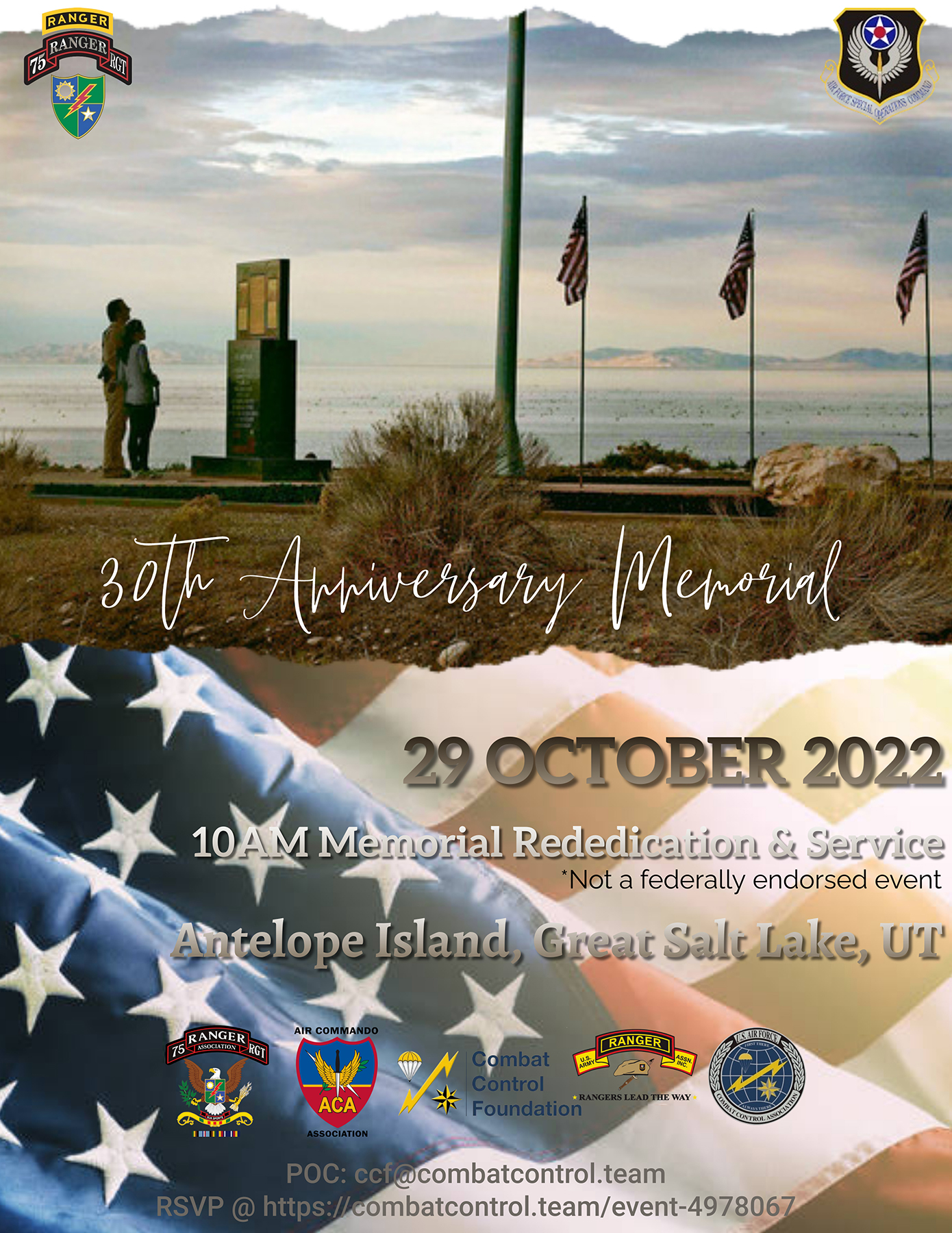 Antelope Island 30th Anniversary Memorial