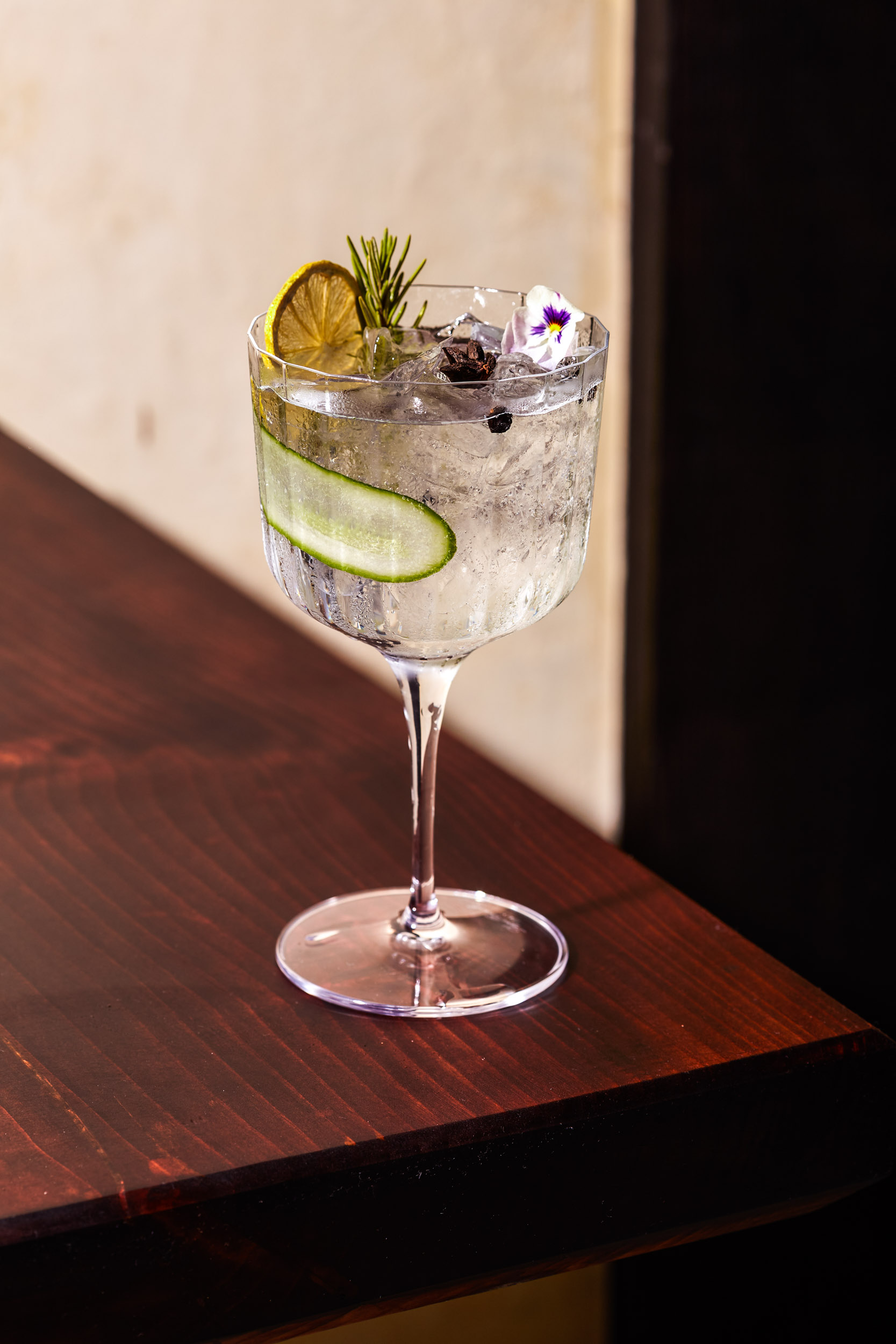 Gin is the focus at the new bar, with a diverse selection of gins from around the world.