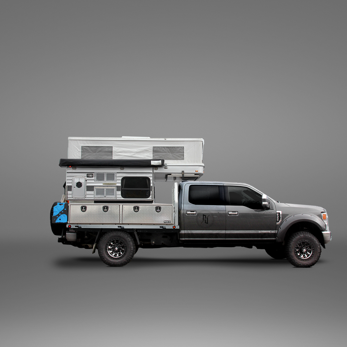 Next Jump Outfitters transforms factory truck bed into a modular, overland flatbed tray system