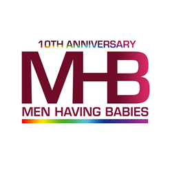 Men Having Babies 10th Anniversary Logo