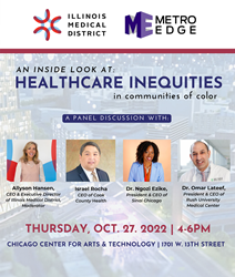 Main Healthcare Suppliers Handle Healthcare Inequities In Communities Of Colour Throughout Panel Hosted By Metro Edge Growth Companions And Ilinois Medical