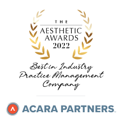 Acara Partners in Branford, CT wins award for ‘Best Practice Management Company’ in The Aesthetic Guide’s Annual Aesthetic Awards, presented in their Sept.-Oct. 2022 issue.