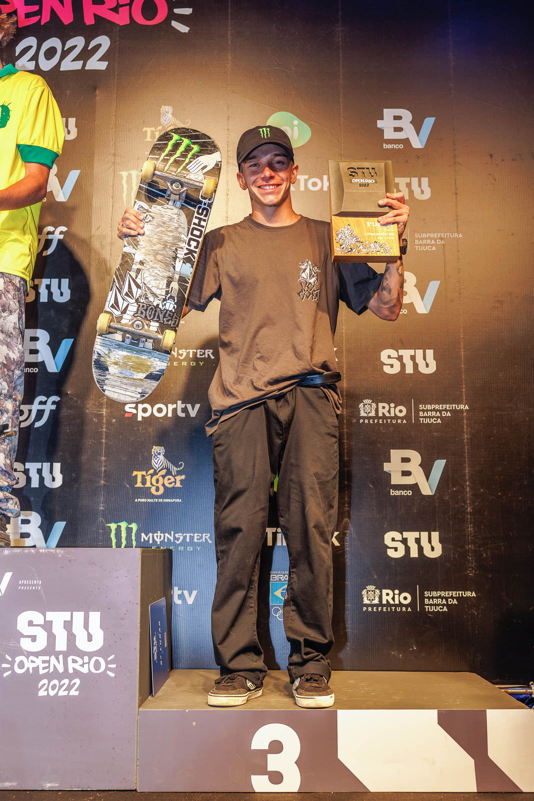 Monster Energy's Luiz Francisco from São Paulo, Brazil, Rises to Third Place Finish in Men’s Skateboard Park Event