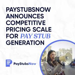 Thumb image for PaystubsNow Announces Competitive Pricing Scale for Pay Stub Generation
