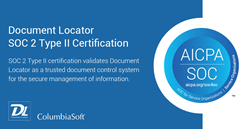 Document Locator é um software de controle de documentos certificado pelo SOC 2 Tipo II
