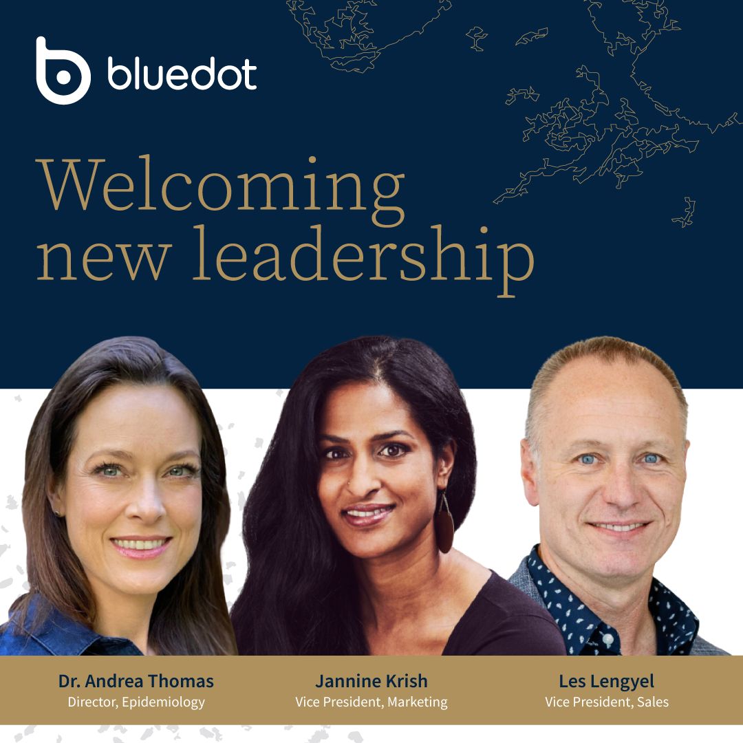 BlueDot is pleased to welcome Dr. Andrea Thomas, Jannine Krish and Les Lengyel to the leadership team.