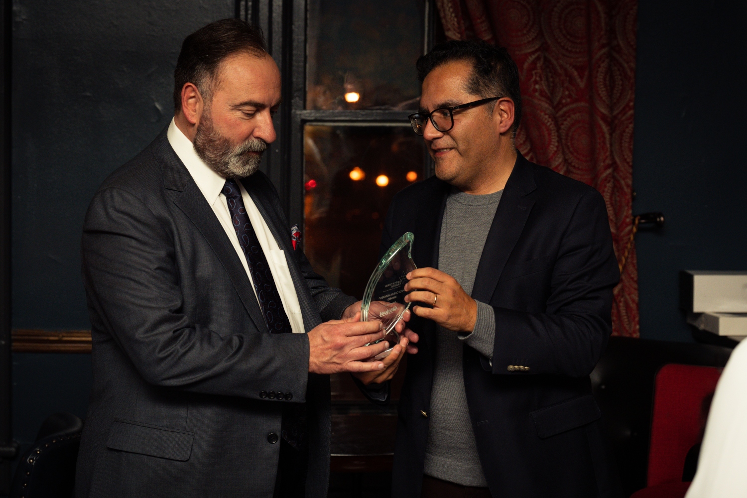 4Refuel Winner Larry Rodo accepting Supply Chain Heroes Award