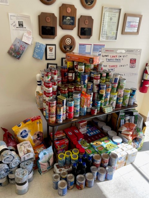 Roto-Rooter Food Drive collections