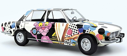 The BMW New Horizon Art Car, a 1969 BMW 2500 painted by German pop artist Walter Mauer will be on display at the Seattle International Auto Show.