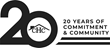 Community Housing Coalition 20th Anniversary Logo