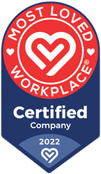 Most Loved Workplace Certified Company Badge