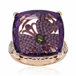 The Monarch Amethyst and Secret Diamond Ring by Suzy Levian