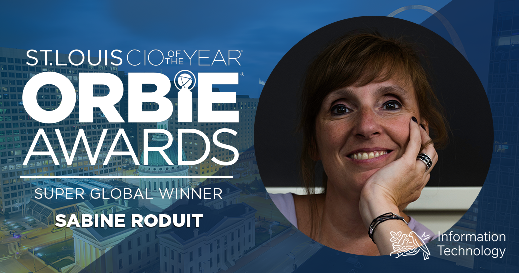 Super Global ORBIE Winner, Sabine Roduit of Nestle Information Technology