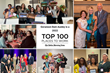 Collage of Goranson Bain Ausley employees with Top 100 logo