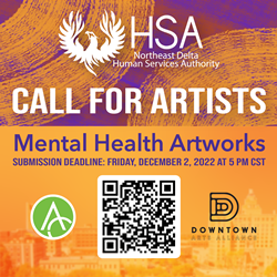 Northeast Delta HSA, Downtown Arts Alliance, NELA Arts Council Collaborate to Increase Mental Health Art Creation and Display to Improve Population Health