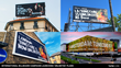 As part of TuneCore’s UNLIMITED pricing program launch, Seddon placed billboards in key locations around the world including (above, clockwise) Milan, Los Angeles, Amsterdam and London