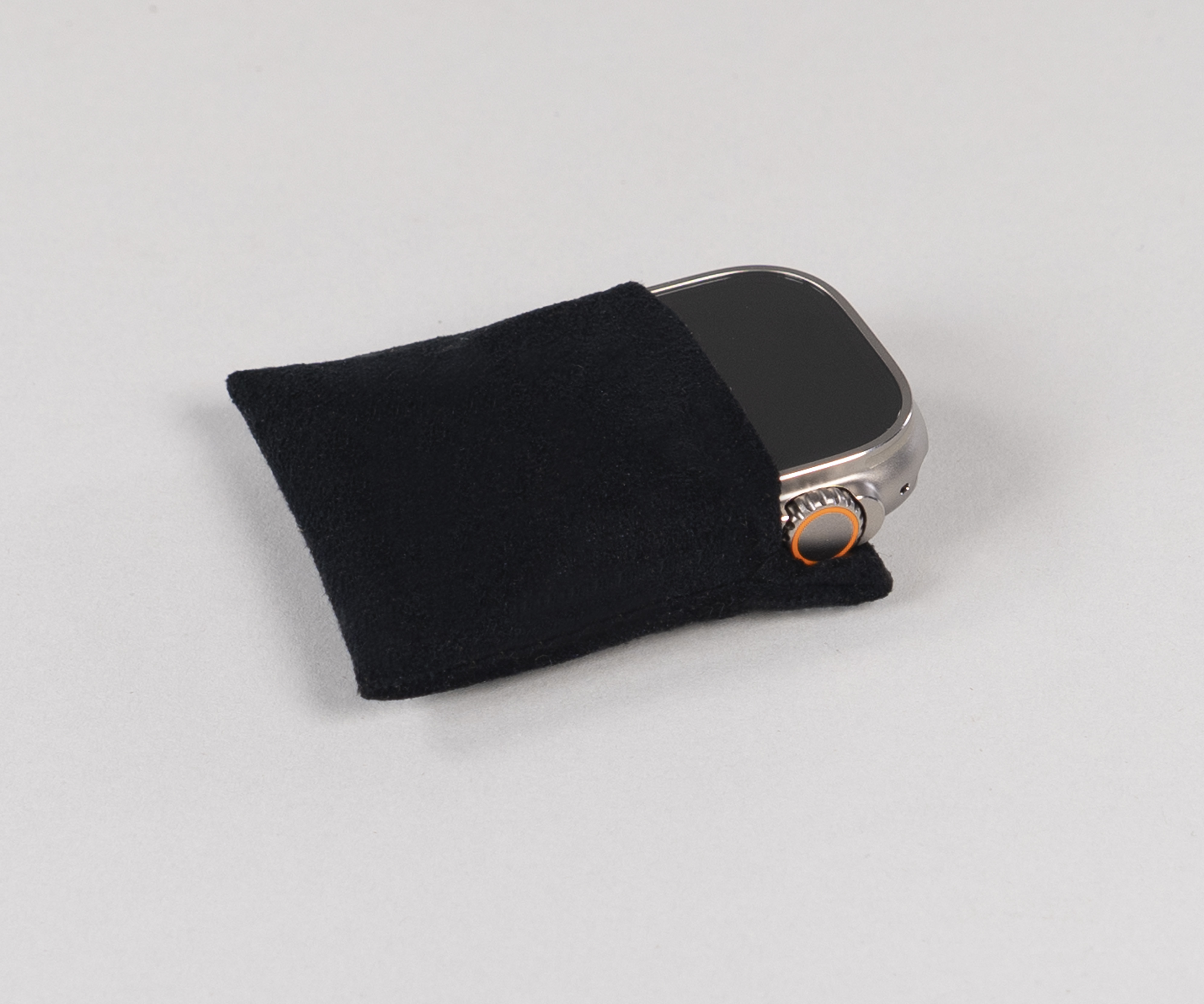 Ultrasuede Pouch for the Apple Watch face