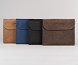Grizzly, blue, black, and chocolate full-grain leather  — four colorways