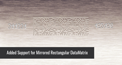 Mirrored Rectangular DPM DataMatrix