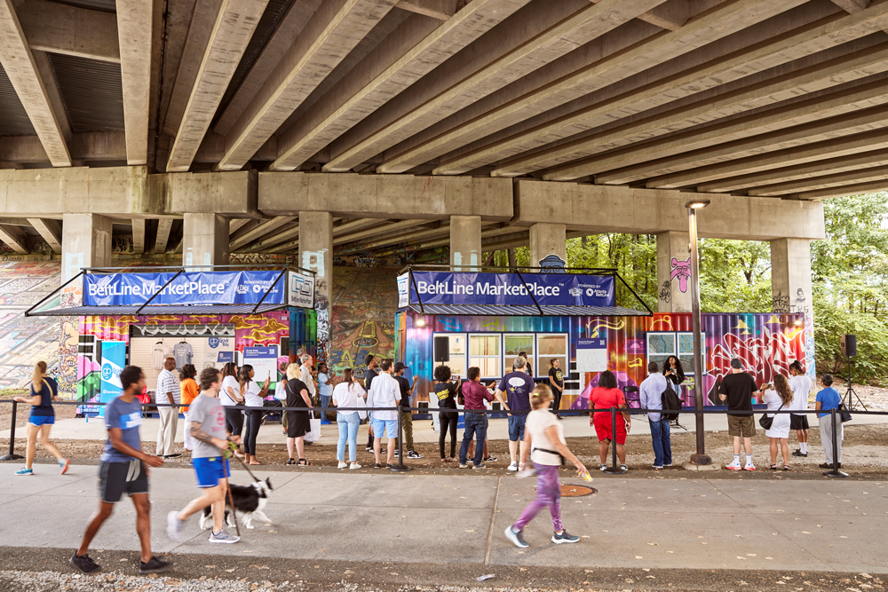 Atlanta BeltLine MarketPlace on the Eastside Trail. Photo by Erin Sintos.