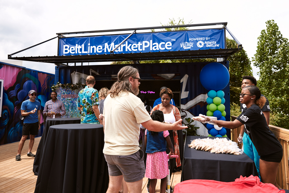 Neighbors came out for BeltLine MarketPlace Block Party and community celebration, Photo by Erin Sintos.