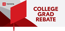 Toyota College Grad Rebate Program Banner
