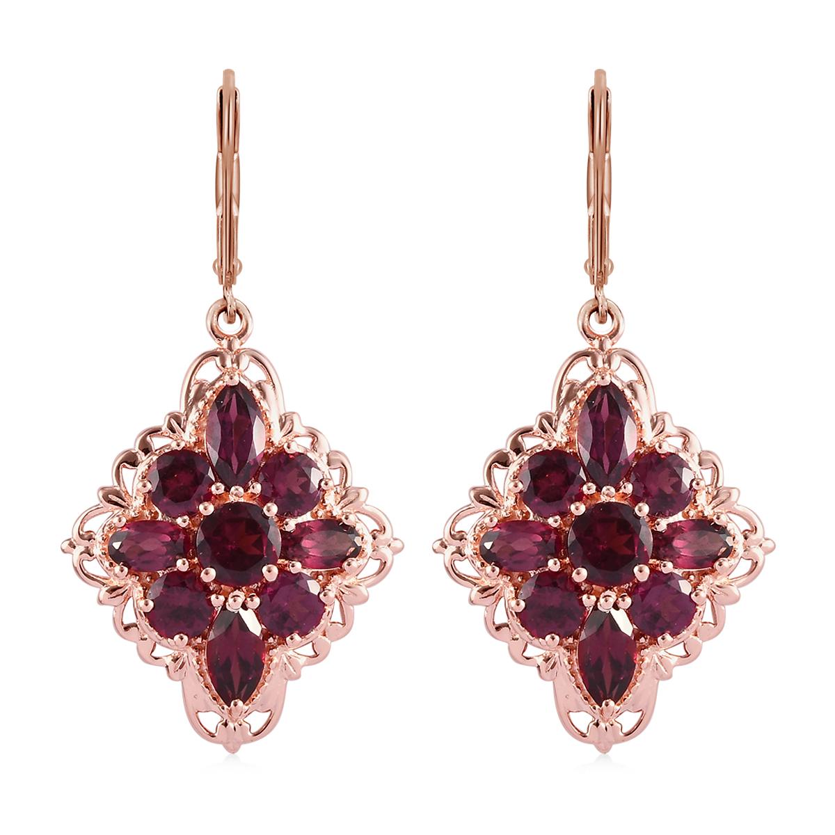 Orissa Rhodolite Garnet Earrings