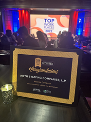 Thumb image for Roth Staffing Companies Recognized as a Top Workplaces 2022 by The Orange County Register