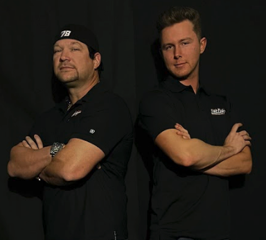 Pictured left to right B.J. McLeod and Matt Tiff, co-owners of Live Fast Motorsports. Live Fast will partner with Zeigler Auto Group and Josh Bilicki for the 2023 NASCAR Cup Series Season.