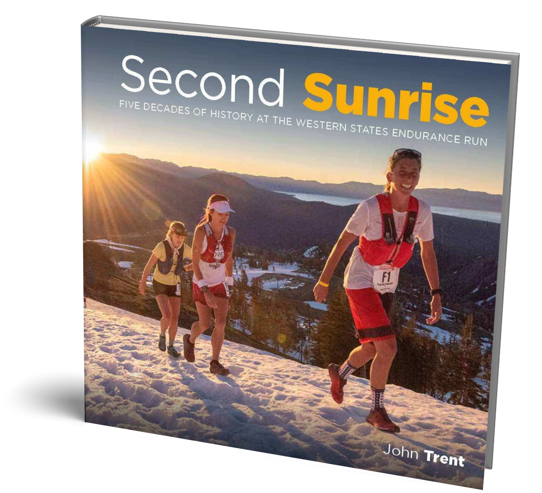 Second Sunrise: Five Decades of History at the Western States Endurance Run is written by John Trent and designed by Ponderosa Pine Design. Broad Book Press will publish and distribute it worldwide.