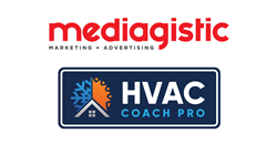 Image of Mediagistic and HVAC Coach Pro logos announcing partnership