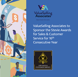 ValueSelling Associates are again sponsoring the Sales Individual Categories for the 16th consecutive year.