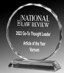 Image of 2022 National Law Review Go To Thought Leadership legal writing award