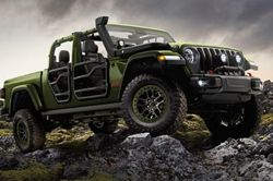 2023 Jeep Gladiator Rubicon on a rocky terrain