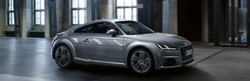 Used Audi TT Gray driving on the road