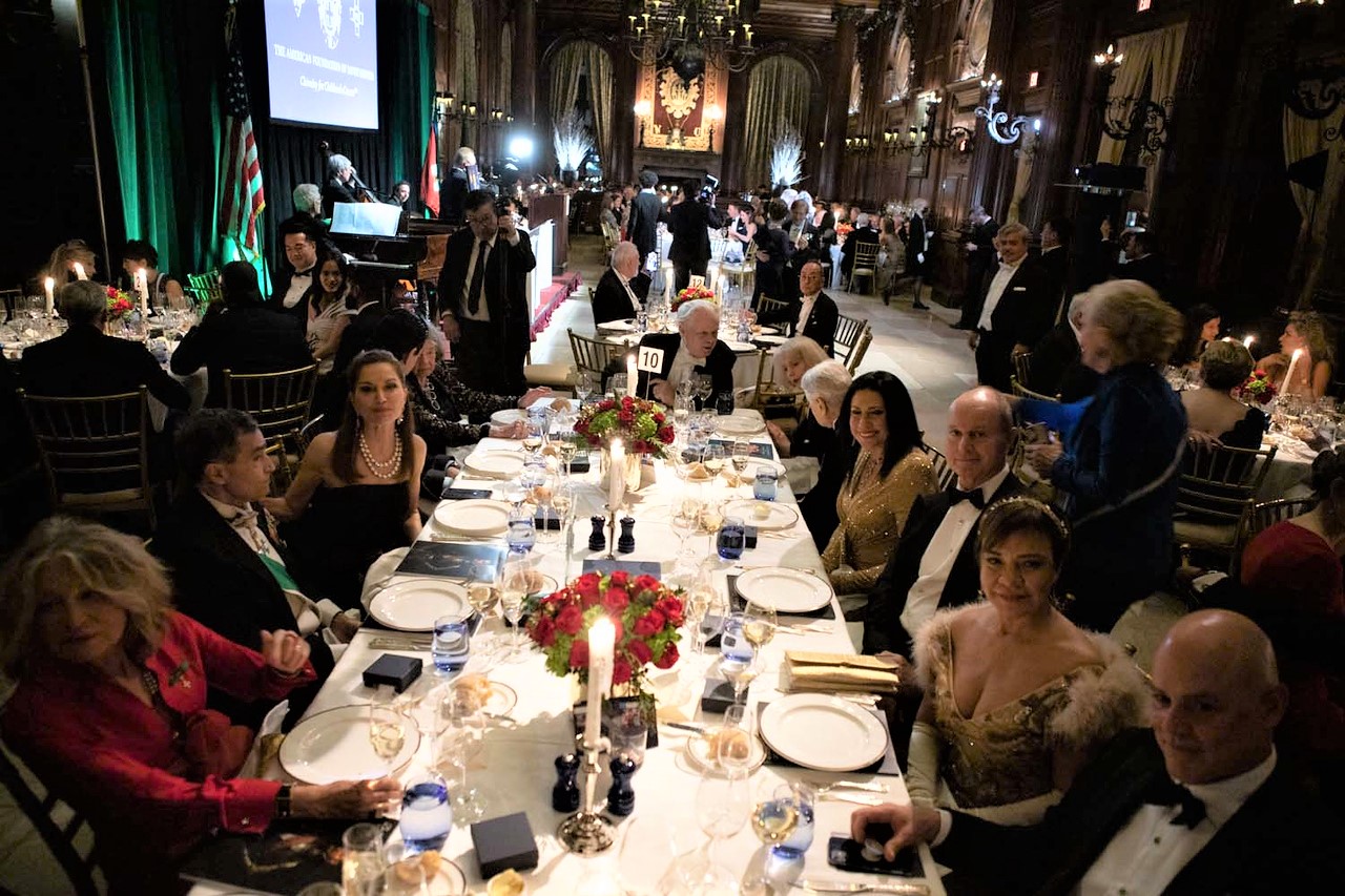 Ball Patron Table of Savoy Foundation Chairman Emeritus Carl J. Morelli, Esq. with guest of honor HRH Prince Dimitri of Yugoslavia and guests
