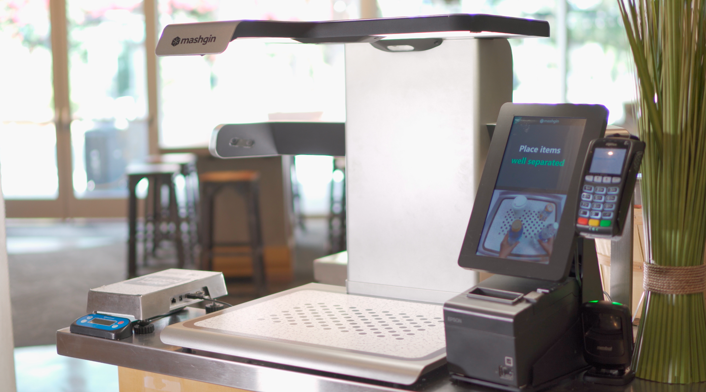 Mashgin Kiosk with new multi-tray checkout functionality and the first deployment of computer vision-powered self-checkout terminals at a ski and snowboard resort destination.