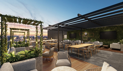 Yara, the hotel's buzzing rooftop bar and event space