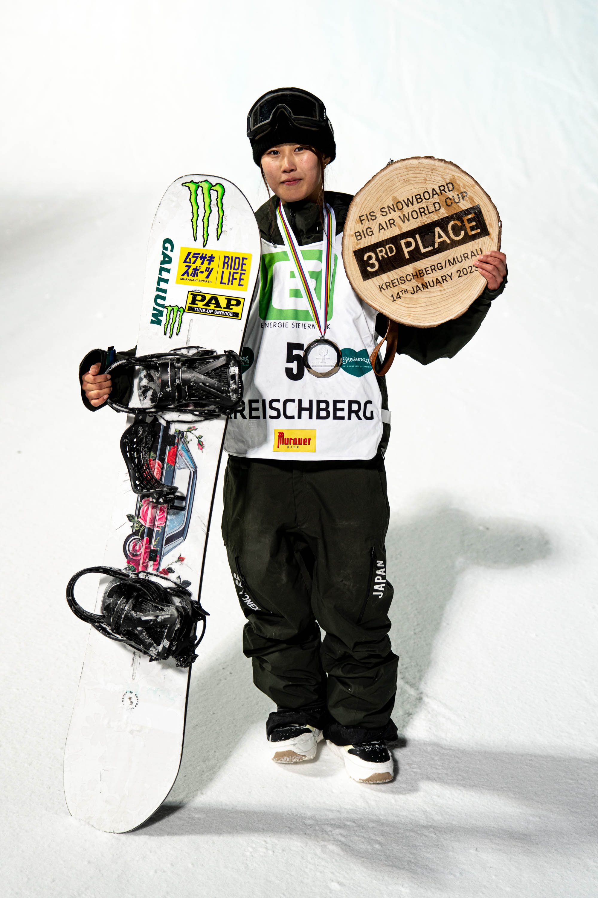 Monster Energy's Kokomo Murase Takes 3rd Place in Women’s Final Snowboard Big Air at 2023 FIS World Cup Finals in Kreischberg