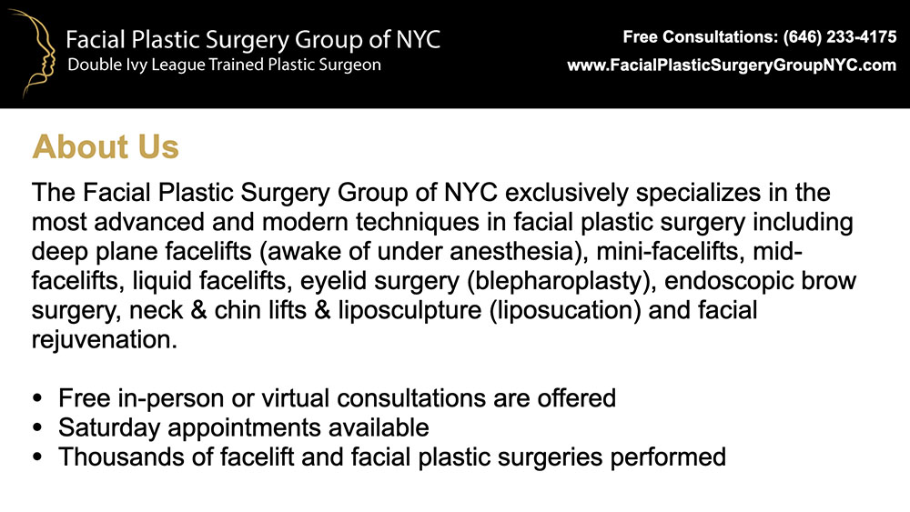 Facial Plastic Surgery Group of NYC - About Us