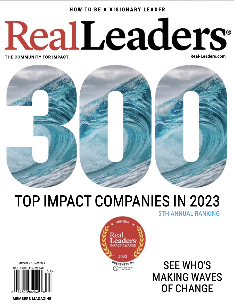 Warriors Heart is honored to be recognized by the 2023 Real Leaders Impact Awards, for the fourth year in a row as one of the top 300 purpose-driven organizations making a positive impact worldwide.