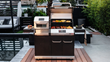 The Neevo™ Smart Grills from Nexgrill feature a massive 455.8 square inches of total cooking area, two cooking zones with 44,000 Btu, and built in air frying on the larger model.