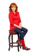 Reba in Her Justin Boots