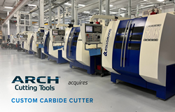 An inside view of Custom Carbide Cutter, Inc. displaying CNC machining equipment