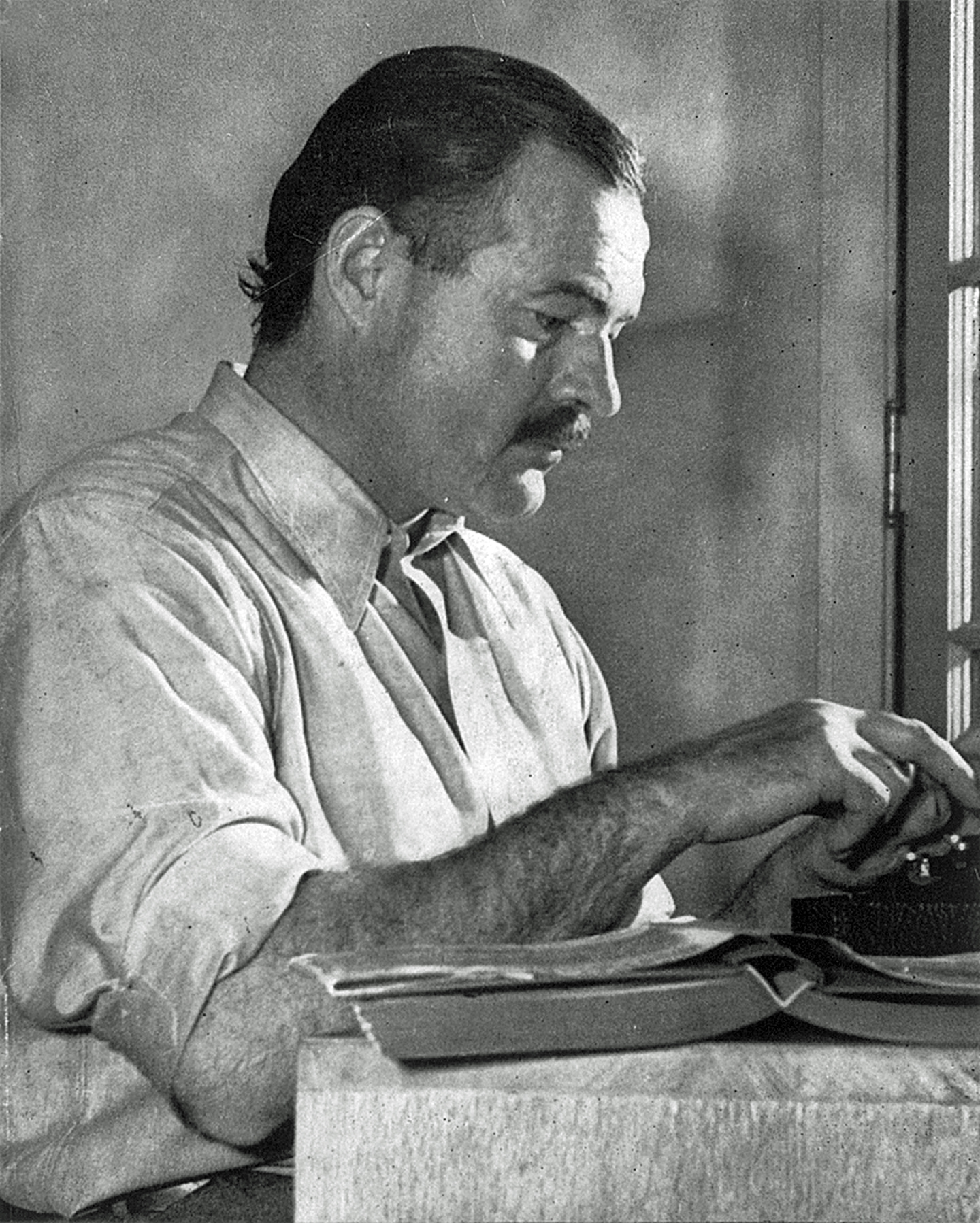 “Cockeyed Happy” delves into famous author Hemingway’s dedication to his writing during his time in Wyoming, a productive time in his career (PC: JFK Library).