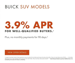 Buick SUV models low APR offer image