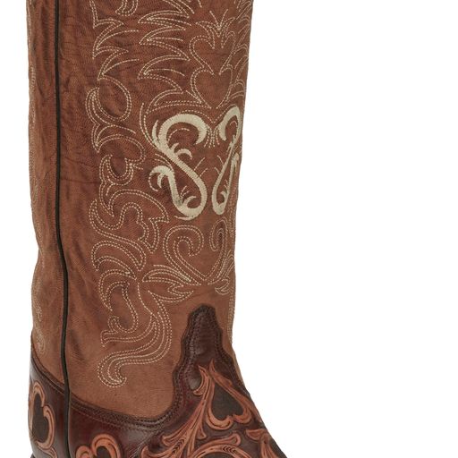 Tony Lama Hand-tolled Hearts & Scrolls Women's Boots