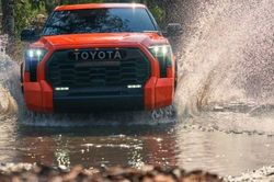 2023 Toyota TUNDRA i-FORCE MAX on a watery terrain