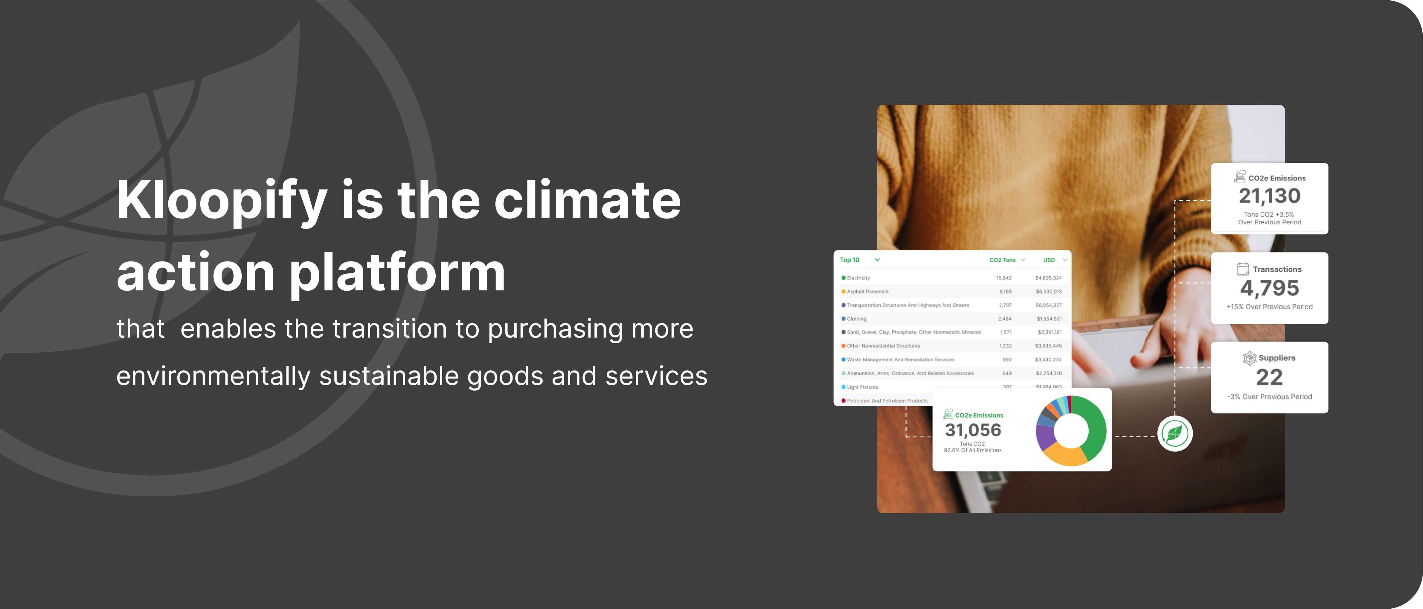 Kloopify is the climate action platform for procurement